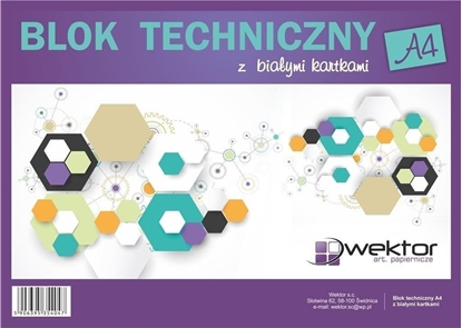 Изображение Wektor Blok rysunkowy A4/10K biay (10szt)