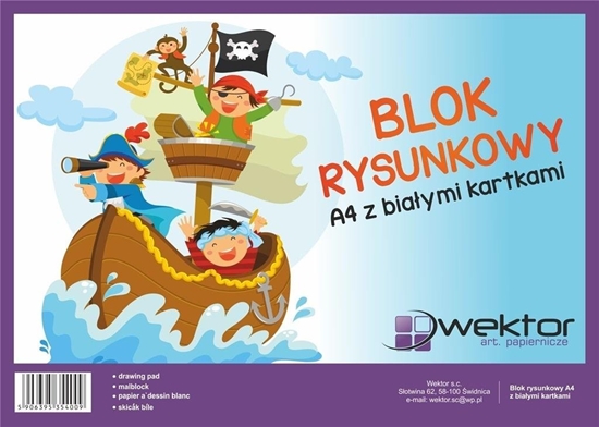Picture of Wektor Blok rysunkowy A4/20K biay (10szt)