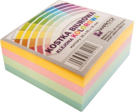 Picture of Wektor Kostka klejona kolor 85x85mm 3.5cm