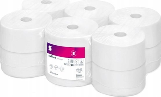 Picture of Wepa Wepa Satino Prestige - Papier toaletowy Jumbo centralnego dozowania - 12 rolek