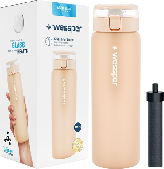 Изображение Wessper Butelka szklana ActiveMax 680 ml beowa