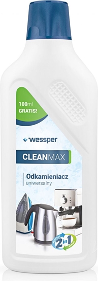 Изображение Wessper CleanMax uniwersalny odkamieniacz 500 ml do ekspresów, czajników, elazek
