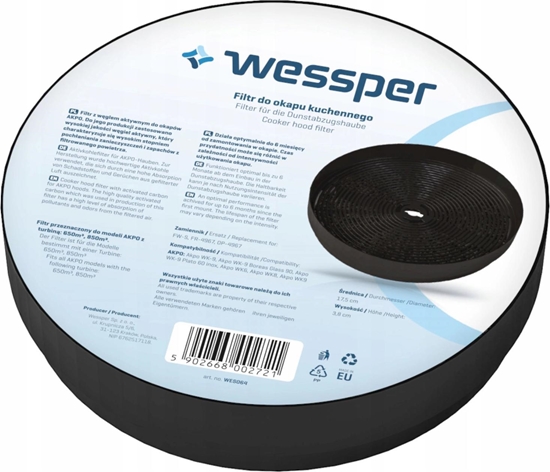 Изображение Wessper Filtr wglowy do okapu AKPO WK-6 WK-8 WK-9
