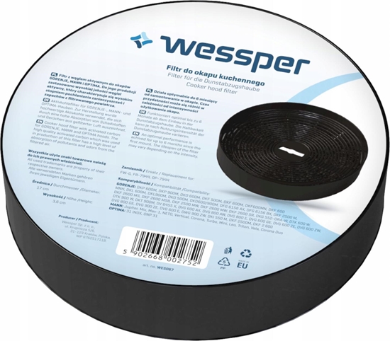 Изображение Wessper FILTR WGLOWY OKRGY DO OKAPU Maan Optima Gorenje