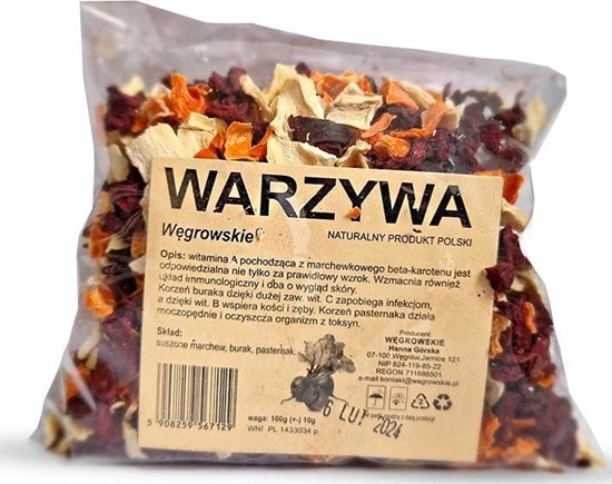 Picture of Wgrowskie Wgrowskie Przysmak Dla Gryzoni Królików Warzywa 100g
