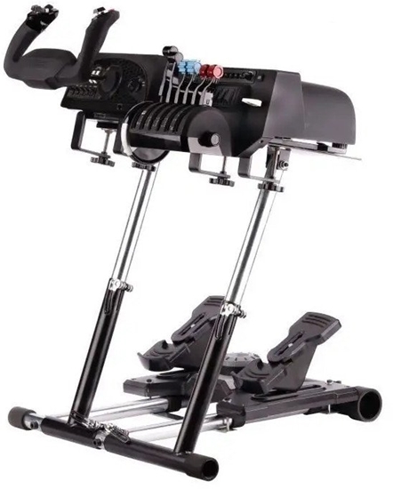 Picture of Wheel Stand Pro V2 Deluxe stand for Honeycomb Yoke and Throttle flight controller