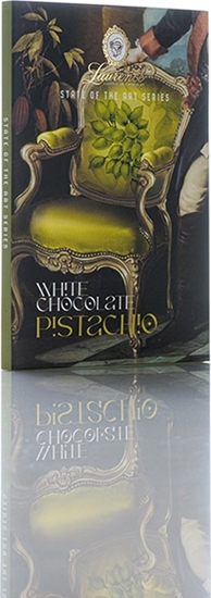 Изображение White chocolate with pistachios and strawberries Laurence, 80 g