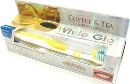 Attēls no White Glo Pasta wybielajca usuwajca osad z kawy i herbaty 100ml + szczoteczka