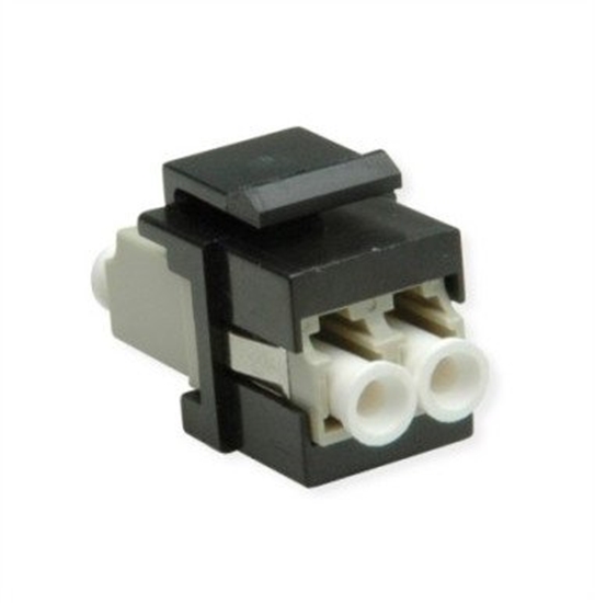 Picture of Roline Fiber Optic Keystone Jack, LC/LC Duplex, Multiode, OM2