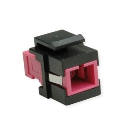 Picture of Roline Fiber Optic Keystone Jack, SC Simplex, Multimode, OM4