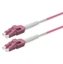Изображение Roline Fibre Optic Jumper Cable, Duplex, 50/125µm, OM4, LC/LC, UNIBOOT, violet, 20 m