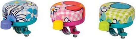 Изображение Widek Dzwonek rowerowy ART COLLECTION FLOWER kwiaty pudeko 12szt. (WDK-2410)