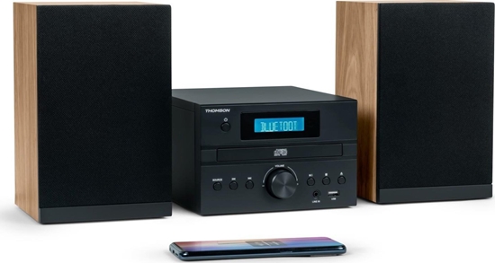 Picture of Wiea Thomson Thomson Mini Wiea COSY Bluetooth Bass Boost CD Radio FM 50W Czarna