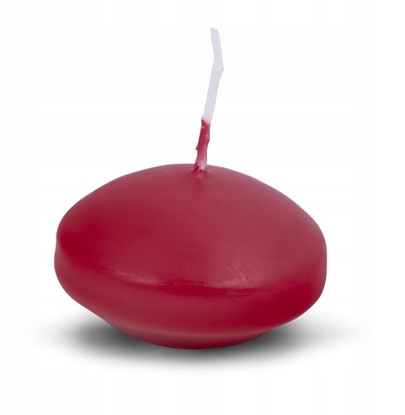 Picture of wieca pywajca pastylka DONAU HOME, 48x28 mm, 12 szt., czerwona