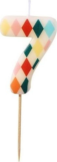 Picture of wieczka urodzinowa 7 romby 5,5cm