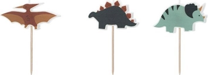 Изображение wieczki urodzinowe Dinozaury mix 3cm 3szt