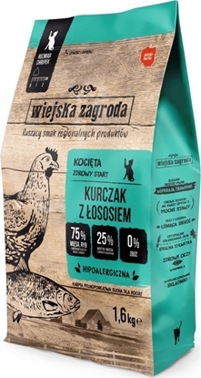 Picture of Wiejska Zagroda Karma sucha dla kota Kurczak z ososiem (kociak) 1,6kg