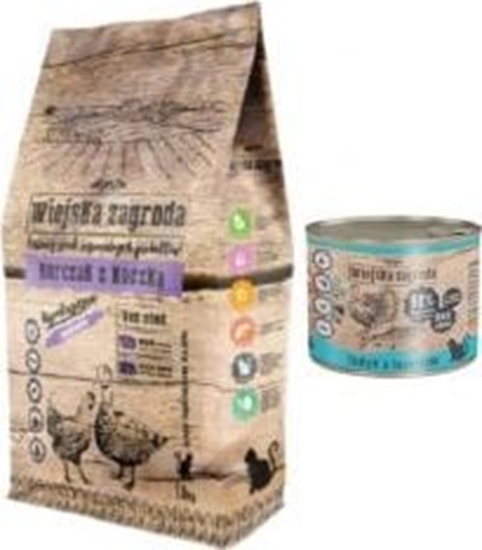 Picture of Wiejska Zagroda Karma sucha dla kota Kurczak z kaczk (dorosy) 1,6kg