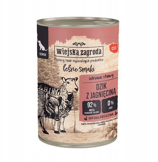 Изображение Wiejska Zagroda Lene smaki z dzikiem i jagnicin 400g