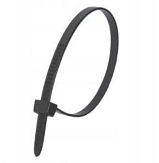 Изображение Wielorazowe opaski zaciskowe czarne 4,8x200mm, 50szt