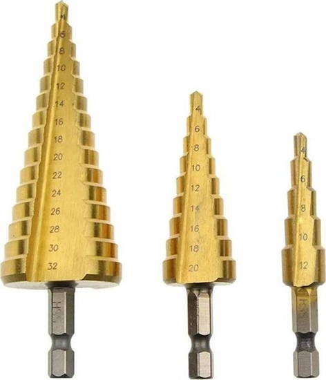 Picture of Wierto Aptel Komplet WIERTE ze stali Szybkotncej HSS 3 sztuki NZ16