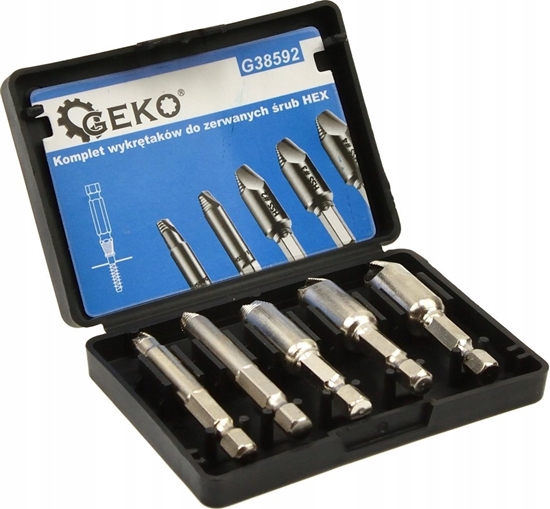 Picture of Wierto Geko Kpl. wykrtaków do zerwanych rub 5szt. HSS4341 Hex (100)