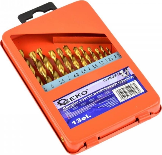 Picture of Wierto Geko KPL.WIERTE 13SZT.1,5-6,5MM POW.TYTAN.M BOX (20/80) G38231 GEKO