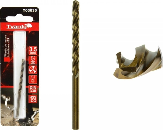Picture of Wierto Geko WIERTO DO METALU KOBALTOWE HSS M35 3,5 MM (1/80/640) T03035 GEKO