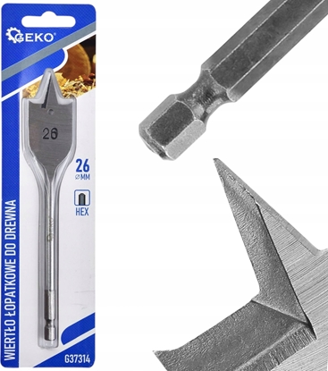 Attēls no Wierto Geko Wierto opatkowe do drewna 26x152mm HEX (20/200)