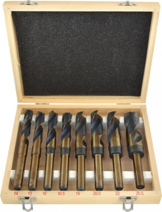 Attēls no Wierto Geko ZESTAW 8SZT. WIERTE NWKA DO METALU I DREWNA HSS(10) G38115 GEKO