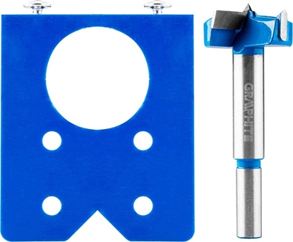 Picture of Wierto Graphite Zestaw do montau zawiasów (Zestaw do montau zawiasów, szablon +  wierto 35 mm)