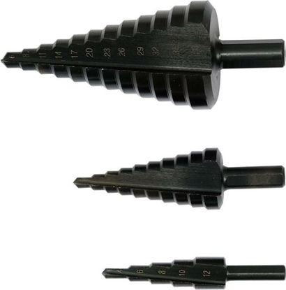 Picture of Wierto Yato YT. SET OF STEP DRILLS set. 3 pcs.
