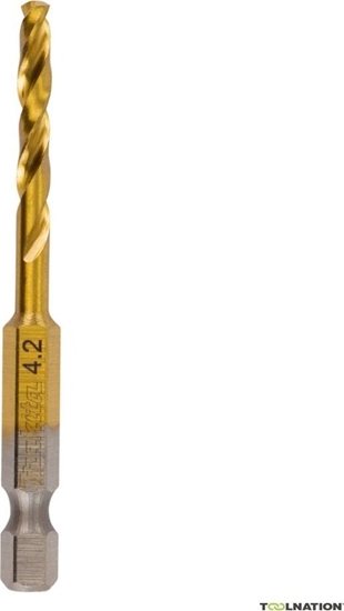 Picture of Wierto Makita MAKITA WIERTO DO METALU HSS-TIN 1/4" HEX  4,2x71mm