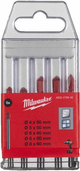 Изображение Urbji stiklam un keramikas flīzēm Milwaukee 4932479948; 4-8 mm; 5 gab.