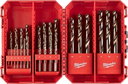 Изображение Wierto Milwaukee MILWAUKEE WIERTA KOBALTOWE DO METALU HSS-G CO  KOMPLET 25 sztuk 1-13mm