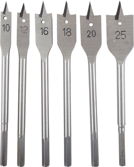 Изображение Wierto Pro-Line WIERTA OPATKOWE DO DREWNA KPL. 6 SZT. (10-25MM) PROLINE 26646 PROLINE