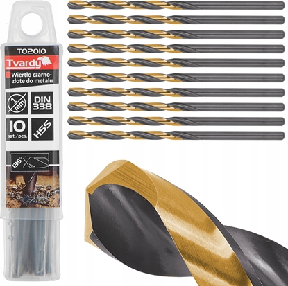 Picture of Wierto Tvardy Wierto czarno-zote do metalu HSS 1.00mm (10/300/3000)