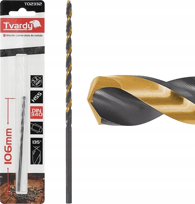 Picture of Wierto Tvardy Wierto czarno-zote do metalu przeduane HSS M2 3.2mm (1/125/500)