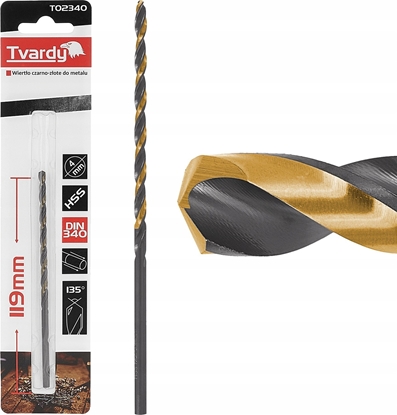 Picture of Wierto Tvardy Wierto czarno-zote do metalu przeduane HSS M2 4.0mm (1/125/300)