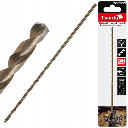 Picture of Wierto zote do metalu dugie 3.0 x 150mm HSS DIN1869 (50/200)