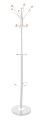 Picture of Wieszak na ubrania OFFICE PRODUCTS Goteborg, stojcy, uch. na parasol, srebrny