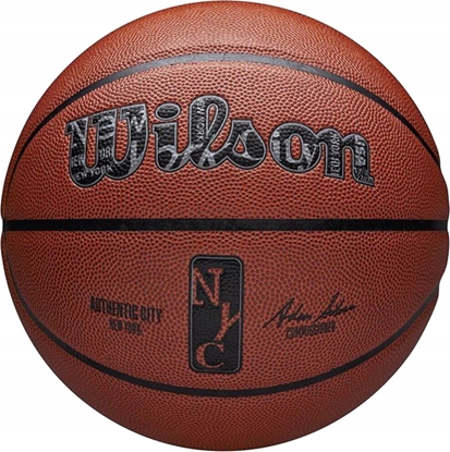 Picture of Wilson NBA Authentic City New York Ball WZ2016001XB Pomaraczowe 7