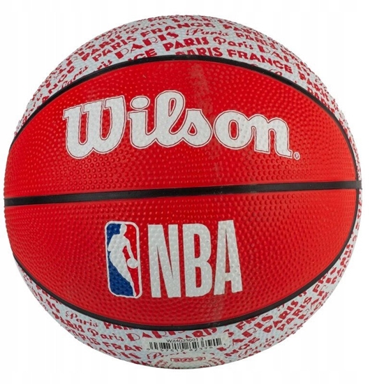 Picture of Wilson NBA City Paris Mini Ball WZ4033001XB Czerwone 3