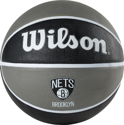 Picture of Wilson NBA Team Brooklyn Nets Pika Czarno-szara r. 7 (WTB1300XBBRO0