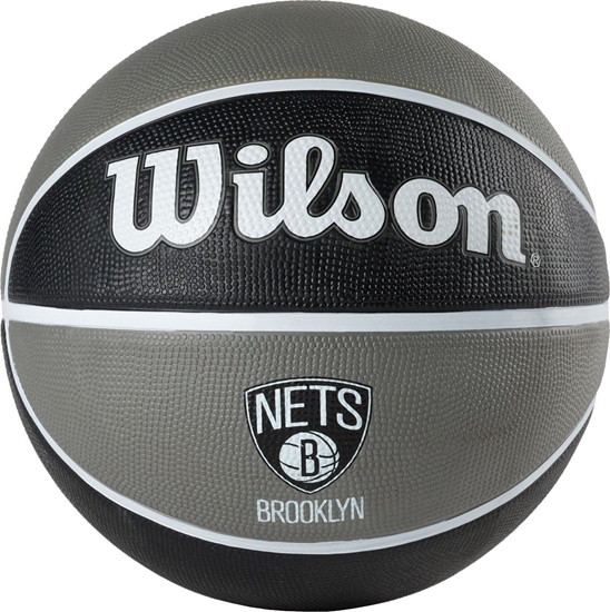 Picture of Wilson NBA Team Brooklyn Nets Pika Czarno-szara r. 7 (WTB1300XBBRO0