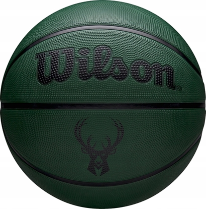 Picture of Wilson NBA Team Tribute Solid Milwaukee Bucks Ball WZ4025417XB Zielone 5