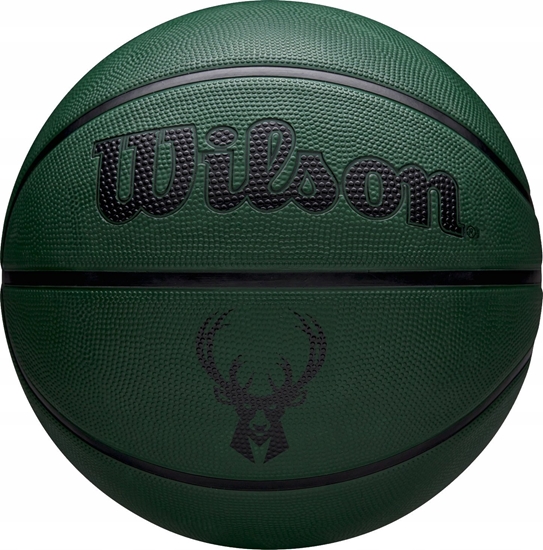 Picture of Wilson NBA Team Tribute Solid Milwaukee Bucks Ball WZ4025417XB Zielone 5