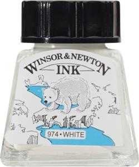 Picture of Winsor & Newton Tusz rysunkowy White 14ml uniw
