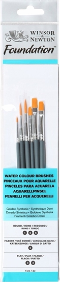 Изображение Winsor & Newton Winsor & Newton 5295016, Brush set, Assorted, Synthetic, 6 pc(s)