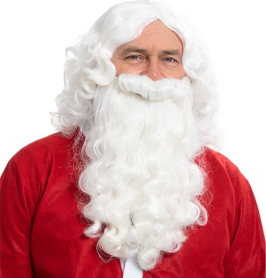 Picture of Winteria Santa Wig&beard set baltas